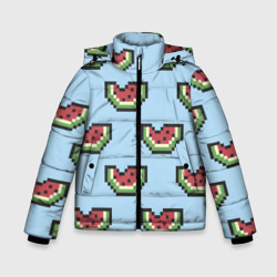 Зимняя куртка для мальчиков 3D Пиксельный арбуз