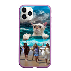 Чехол для iPhone 11 Pro Max матовый Морской Кошак