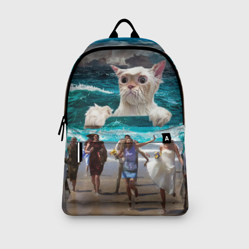 Рюкзак 3D с принтом Морской Кошак, вид сбоку #3