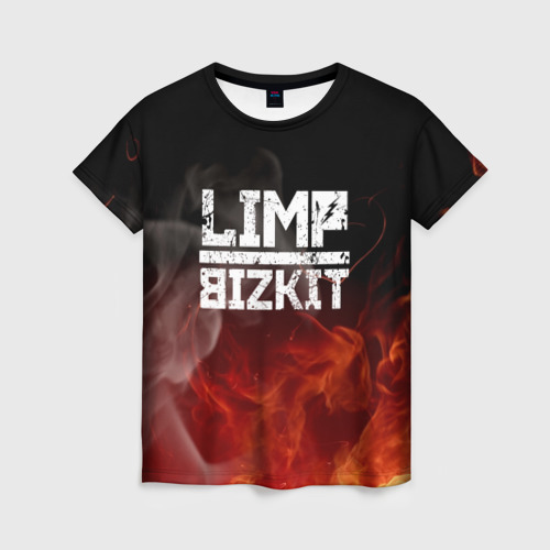 Женская футболка 3D с принтом LIMP BIZKIT, вид спереди #2