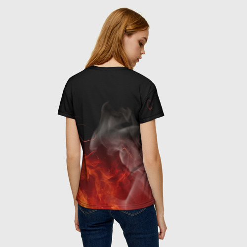 Женская футболка 3D с принтом LIMP BIZKIT, вид сзади #2