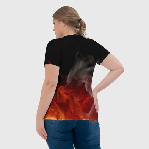 Женская футболка 3D с принтом LIMP BIZKIT, вид сзади #2