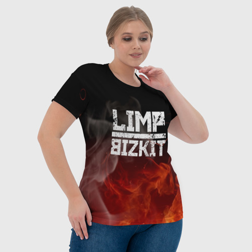 Женская футболка 3D с принтом LIMP BIZKIT, фото #4