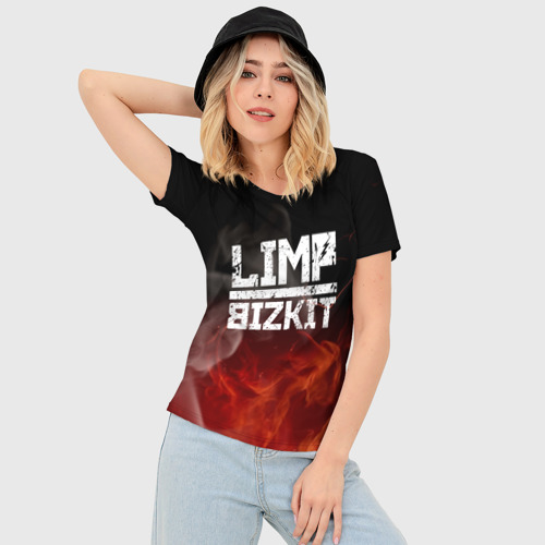 Женская футболка 3D Slim Limp Bizkit, цвет 3D печать - фото 3