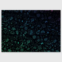 Поздравительная открытка Neon