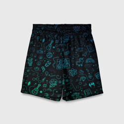 Детские спортивные шорты 3D Neon