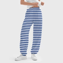 Женские джоггеры оверсайз 3D Тельняшка ВМФ - фото 2