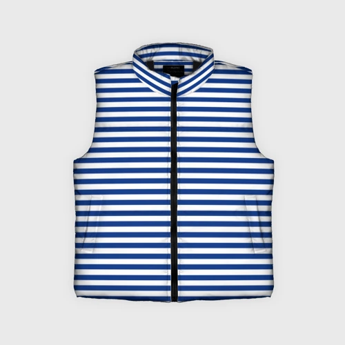 Детский жилет утепленный 3D Тельняшка ВМФ