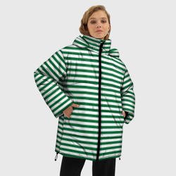 Женская зимняя куртка Oversize Тельняшка пограничных войск - фото 2