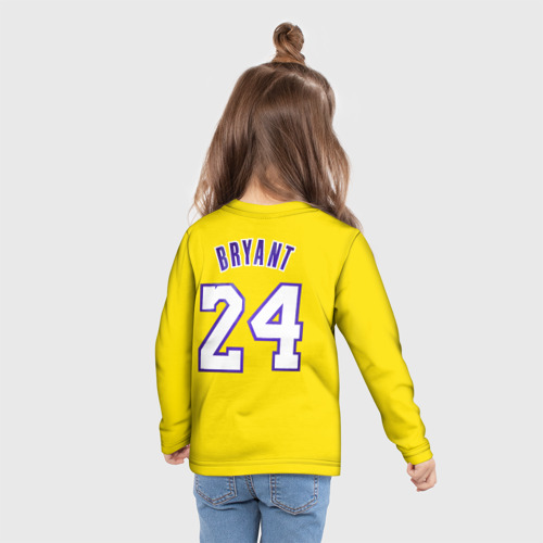 Детский лонгслив 3D Kobe Bryant 24, цвет 3D печать - фото 6