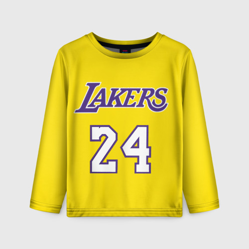 Детский лонгслив 3D Kobe Bryant 24, цвет 3D печать