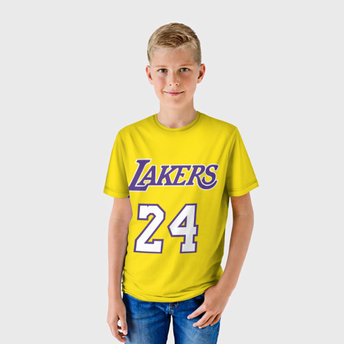 Детская футболка 3D Kobe Bryant 24, цвет 3D печать - фото 3