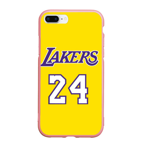 Чехол для iPhone 7Plus/8 Plus матовый с принтом Kobe Bryant 24, вид спереди #2