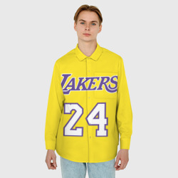 Мужская рубашка oversize 3D Kobe Bryant 24 - фото 2