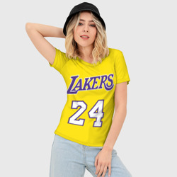 Женская футболка 3D Slim Kobe Bryant 24 - фото 2