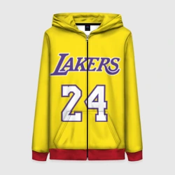 Женская толстовка 3D на молнии Kobe Bryant 24