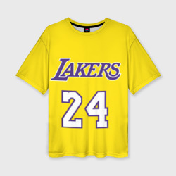 Женская футболка oversize 3D Kobe Bryant 24