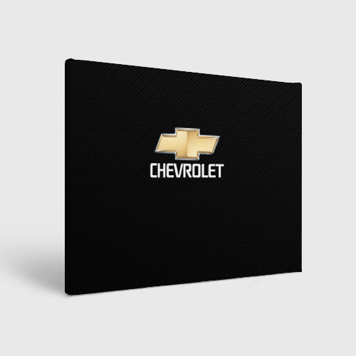 Холст прямоугольный Chevrolet Шевроле, цвет 3D печать