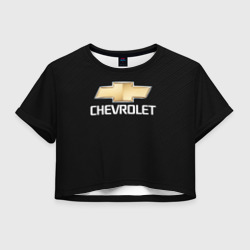 Женская футболка Crop-top 3D Chevrolet Шевроле