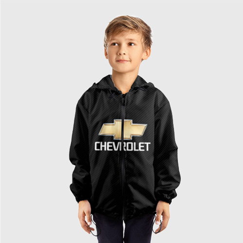 Детская ветровка 3D Chevrolet Шевроле, цвет черный - фото 3