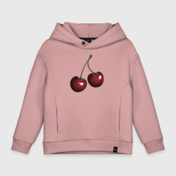 Детское худи Oversize хлопок Вишня