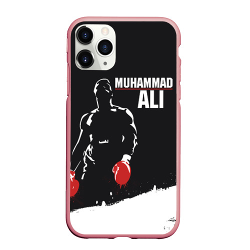 Чехол для iPhone 11 Pro Max матовый Muhammad Ali, цвет баблгам