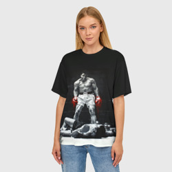 Женская футболка oversize 3D Muhammad Ali - фото 2