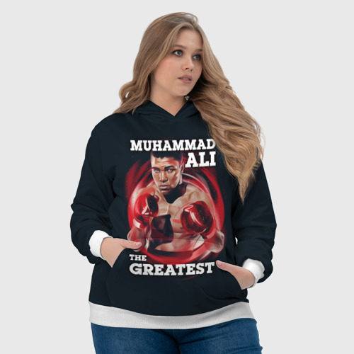 Женская толстовка 3D Muhammad Ali, цвет 3D печать - фото 6