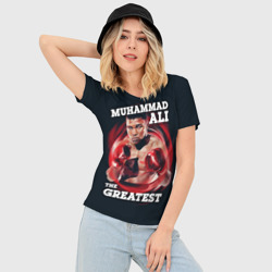 Женская футболка 3D Slim Muhammad Ali - фото 2