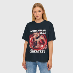 Женская футболка oversize 3D Muhammad Ali - фото 2