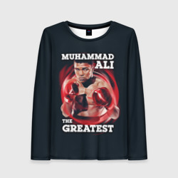 Женский лонгслив 3D Muhammad Ali