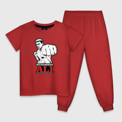 Детская пижама хлопок Muhammad Ali, цвет красный