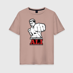 Женская футболка хлопок Oversize Muhammad Ali