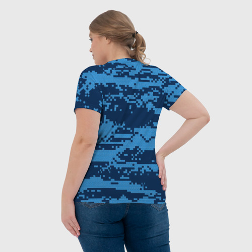 Женская футболка 3D с принтом ВДВ СССР, вид сзади #2