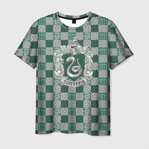 Мужская футболка 3D Coat of Slytherin Фото 01 Мужская футболка 3D Coat of Slytherin Фото 01
