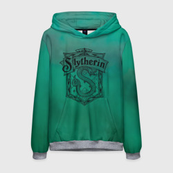 Мужская толстовка 3D Coat of Slytherin