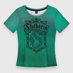 Женская футболка 3D Slim Coat of Slytherin