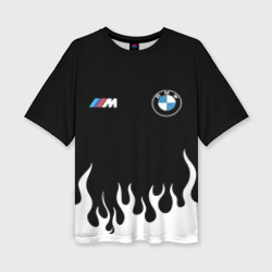 Женская футболка oversize 3D BMW БМВ