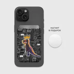 Картхолдер Magsafe магнитный Динозавр в короне от Баския - фото 2