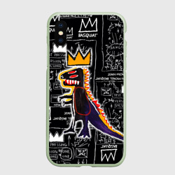 Чехол для iPhone XS Max матовый Динозавр в короне от Баския