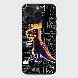 Чехол силиконовый для Apple iPhone 15 Pro Мax матовый Динозавр в короне от Баския