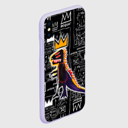 Чехол для iPhone XS Max матовый Динозавр в короне от Баския - фото 2