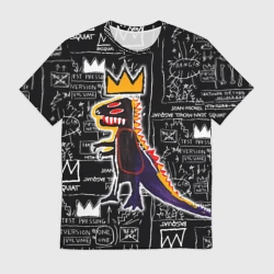 Мужская футболка 3D Динозавр в короне от Баския