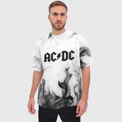 Мужская футболка oversize 3D AC/DC АС/ДС - фото 2