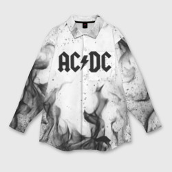 Мужская рубашка oversize 3D AC/DC АС/ДС