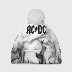Шапка 3D c помпоном AC/DC АС/ДС