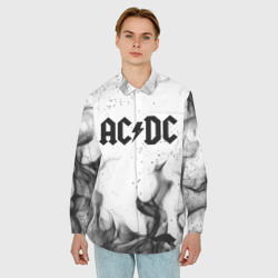 Мужская рубашка oversize 3D AC/DC АС/ДС - фото 2
