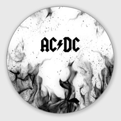 Круглый коврик для мышки AC/DC АС/ДС