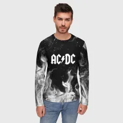 Мужской лонгслив 3D AC DC АС ДС - фото 2