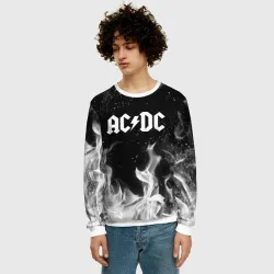 Мужской свитшот 3D AC DC АС ДС - фото 2